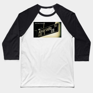 Alvarado Street, Los Angeles, California by Mistah Wilson Baseball T-Shirt